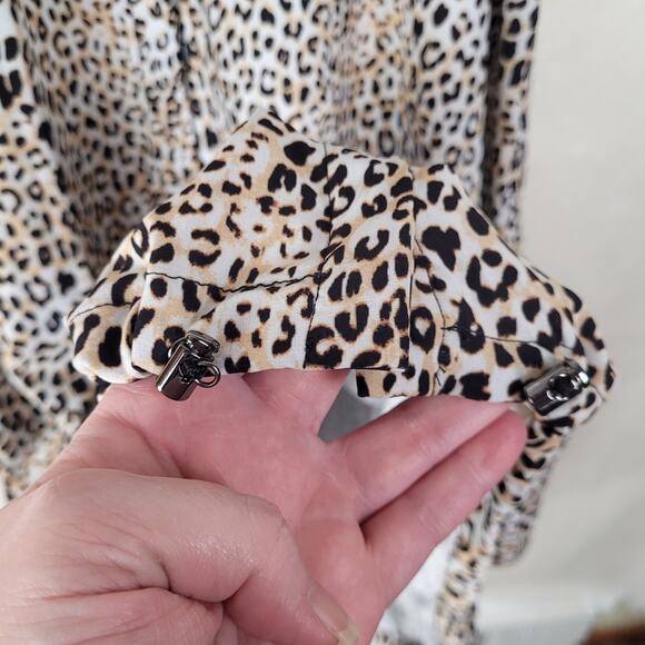 Chicos Zenergy cheetah print UPF bungee dress Size XL Travel Active Casual - Picture 9 of 15